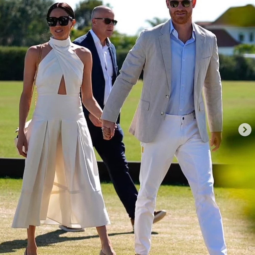 Heidi Merrick Ginger Dress Ivory Silk and Hemp ASO Meghan Markle